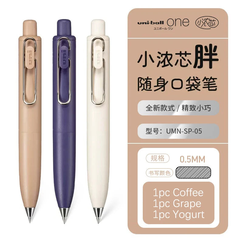 1pc New Japan UNI-ball ONE P Mini Pocket 0.5mm Gel Pens Black Ink Quick Dry Waterproof Portable Signature Pen