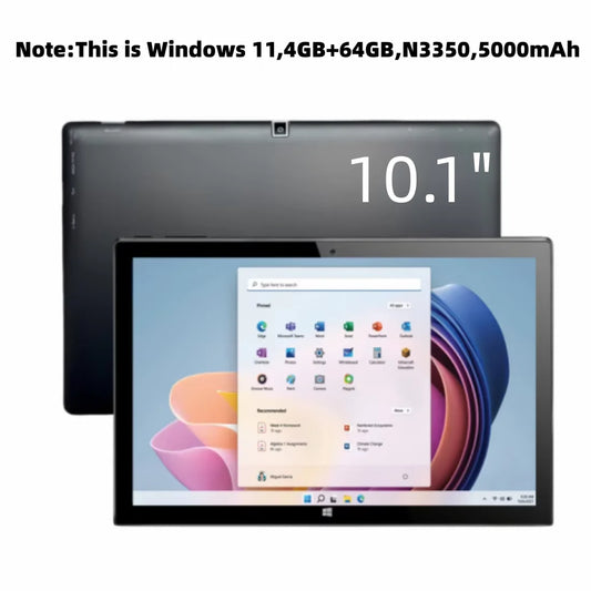 4GB DDR3 RAM 32GB/64GB ROM 10.1 INCH Windows 10/ Windows 11 Tablet 64Bit Z8350/N3350 CPU 1920*1200 IPS Screen HDMI Port USB 3.0