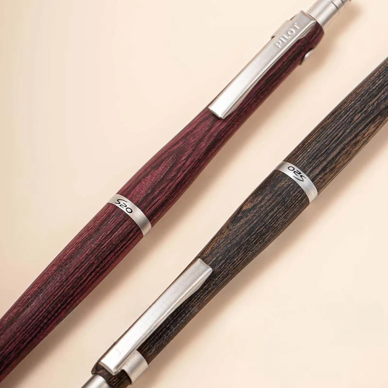 New PILOT S20 Hippo Wooden Barrel Ballpoint Pen High-end Business Use 0.7mm Black Medium Oil Pen Refill Japan Stationery Writing