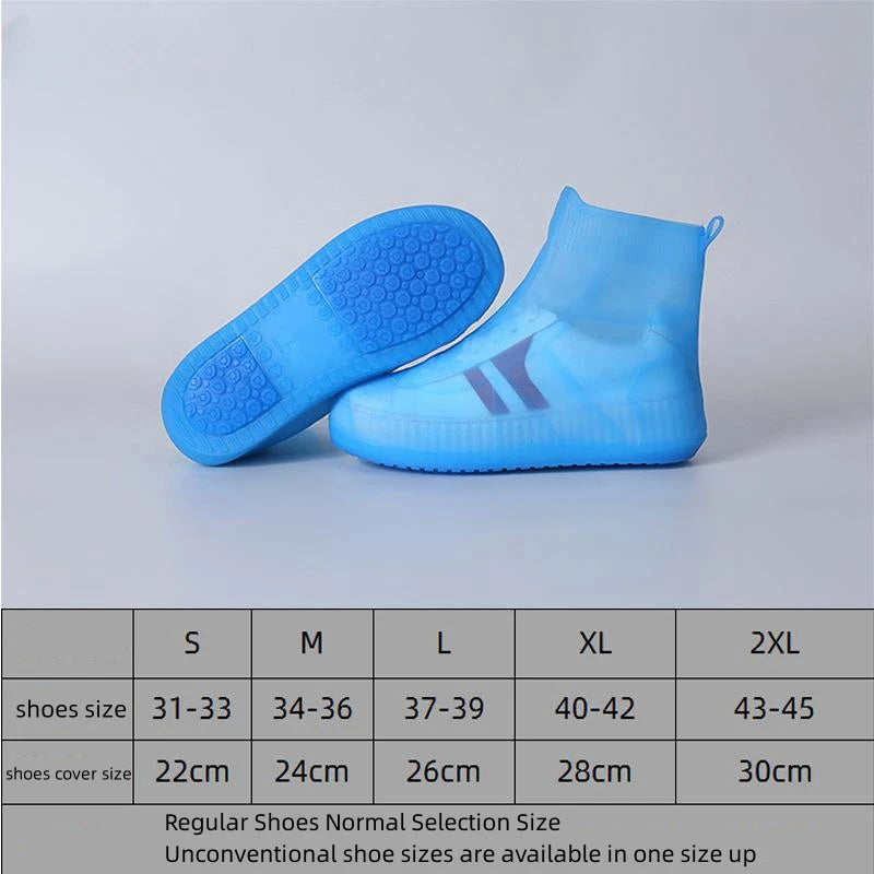 Waterproof Shoe Covers Silicone Anti-Slip Rain Boots Unisex Sneakers Protector For Outdoor Rainy Day Protectors Shoes Cover