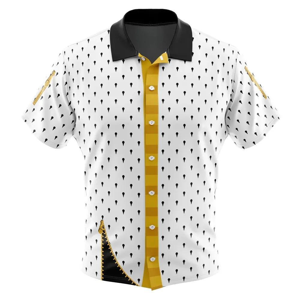 Edward Elric V2 Fullmetal AlchemistButton Up Hawaiian ShirtFashion Trend Breathable Loose Versatile Casual Sports Summer Men