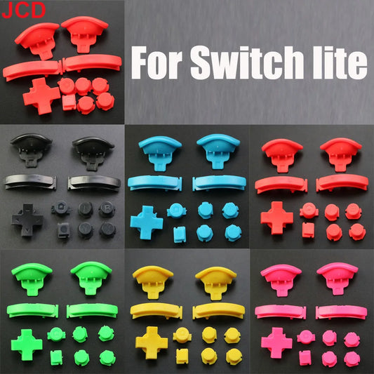 JCD 1set Multi Colors Full Set Key ABXY Button D Pad Buttons For Nintend Switch Lite Controller L R ZL ZR Trigger Button