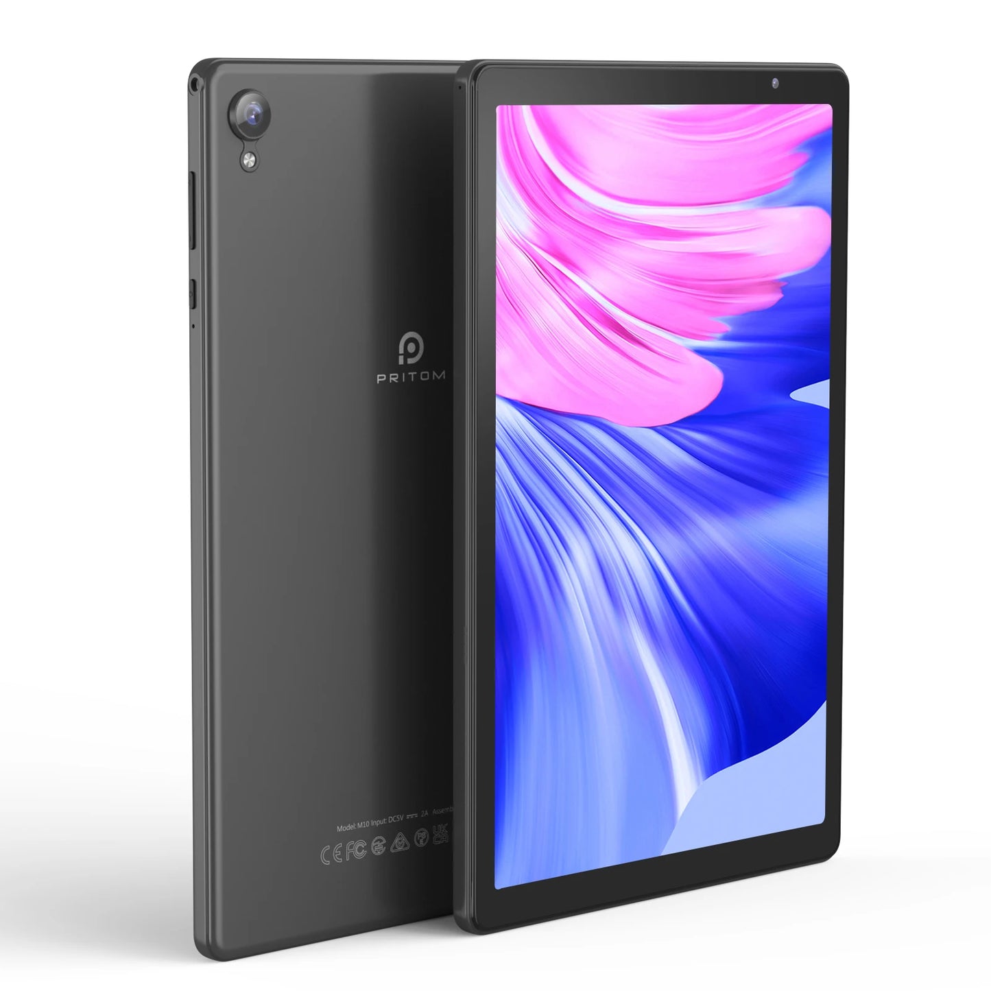 PRITOM Tablet 10 inch Android 12 32GB ROM 512GB Expand Tablets, 2GB RAM Wi-Fi 6 Tablet PC with 1.6GHz Quad Core CPU, 10.1 inch