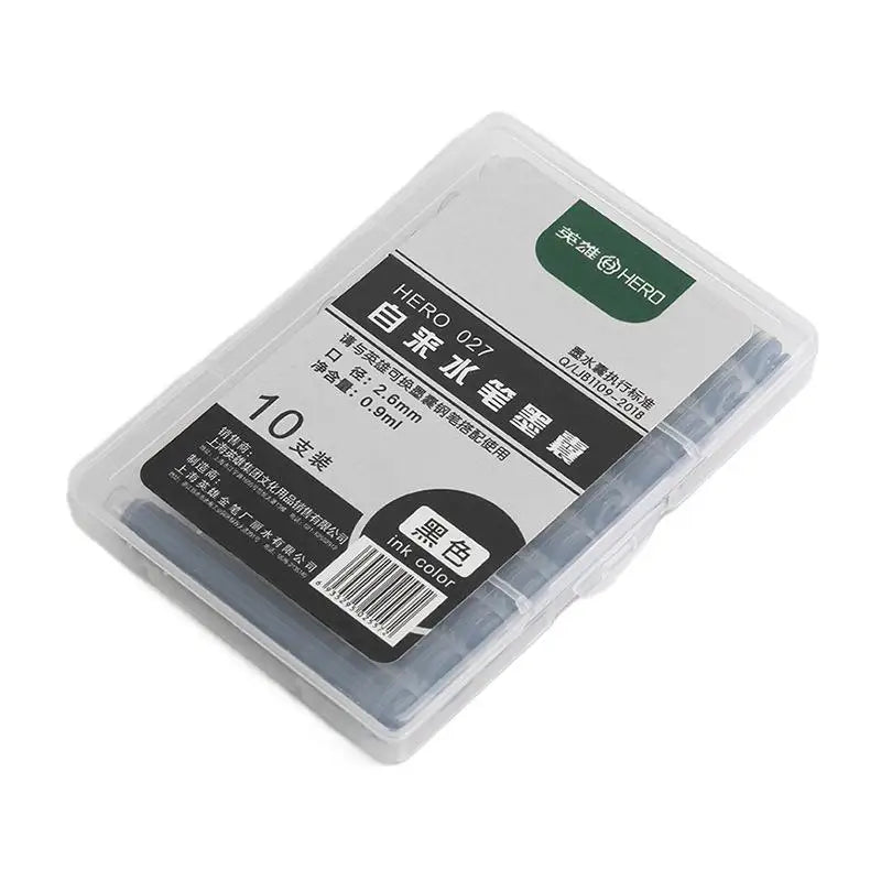 Hero 359/369/028 Ink Fountain Pen Ink 3.4MM Cartridge Disposable Blue Black Replaceable Ink 6 Pack Wholesale Ink Refill Kit