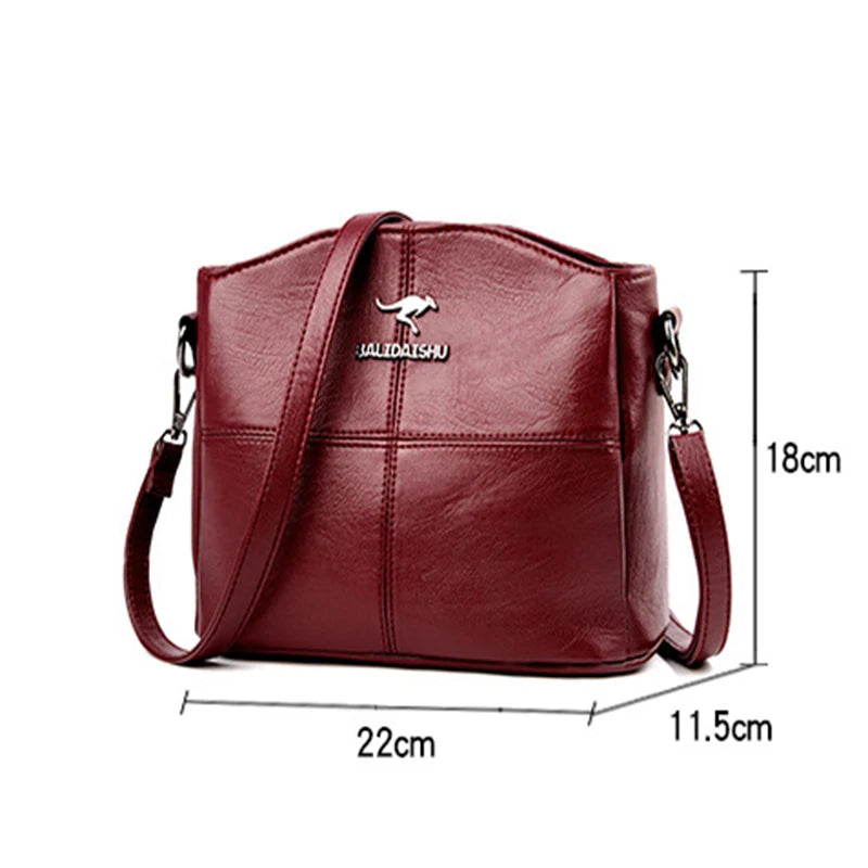 Women Embroidery Tote Bag High Quality Leather Ladies Handbag