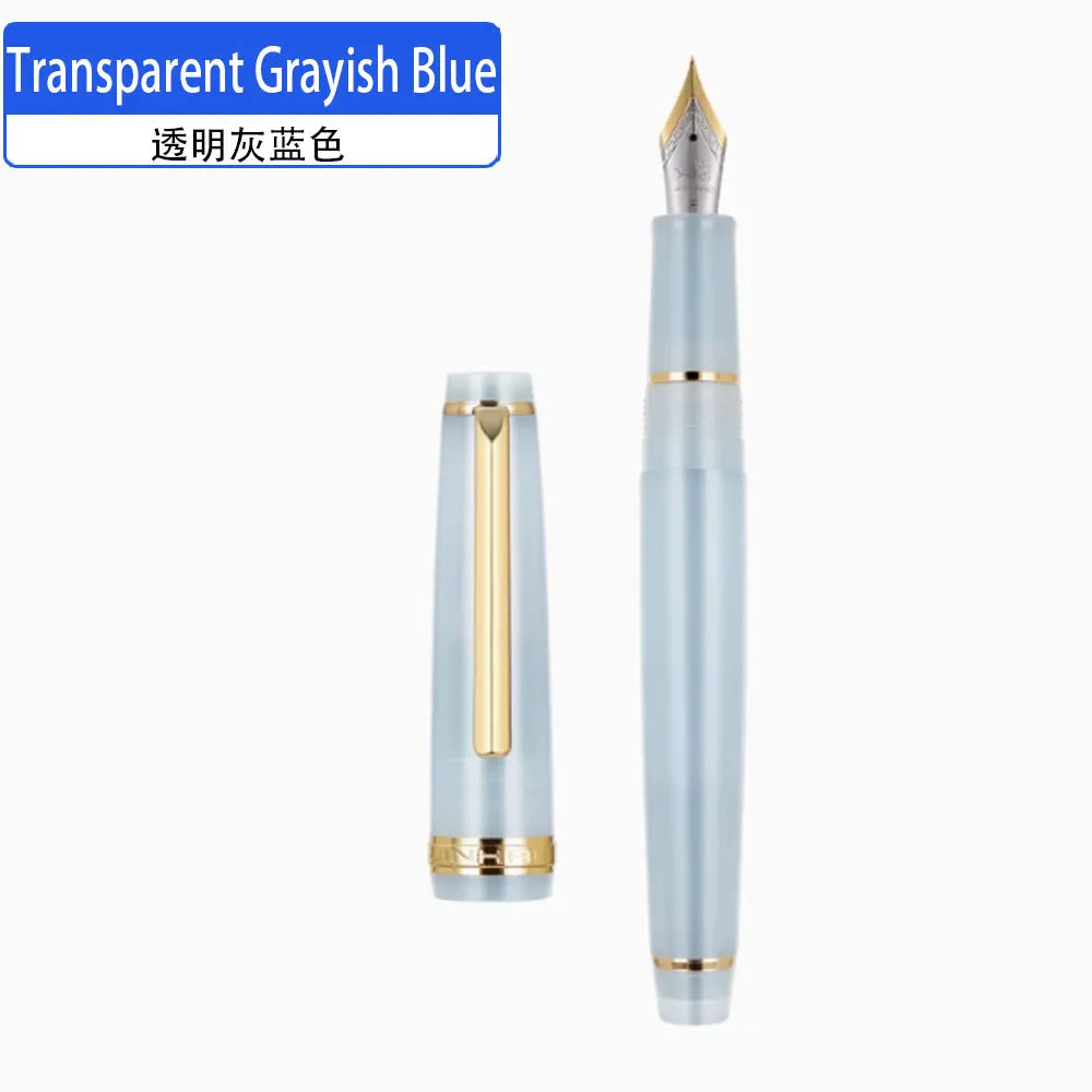 Jinhao 82 Gold Clip Series Luxury Resin Metal EF/F/M/Curved Nib Fountain Pen Rotation Opening Ink Pens School Office Supplies