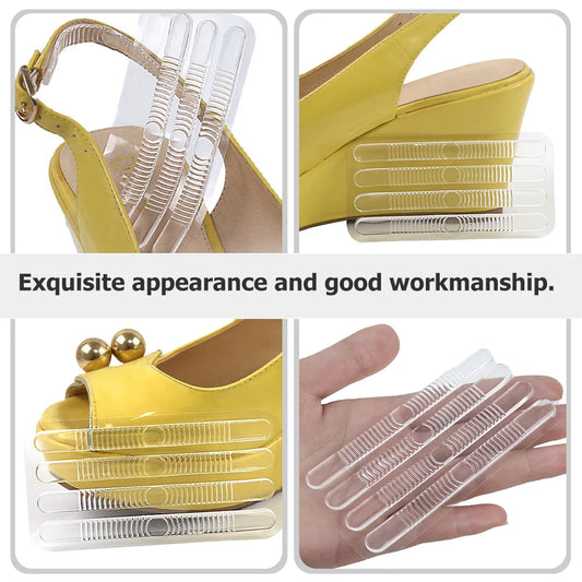 12 Pcs Shoe Grips Transparent Stickers Heel Cushion Pad Woman Shoes Sandals Loose Grips Gel Liners Sling Backs Strap Shoes tool