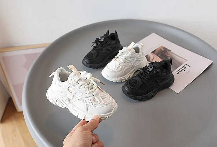 Children Mesh Breathable Sneakers 2022 Spring Autumn New Baby Soft Bottom Casual Shoes School Sports Sneakers For Boys Girls