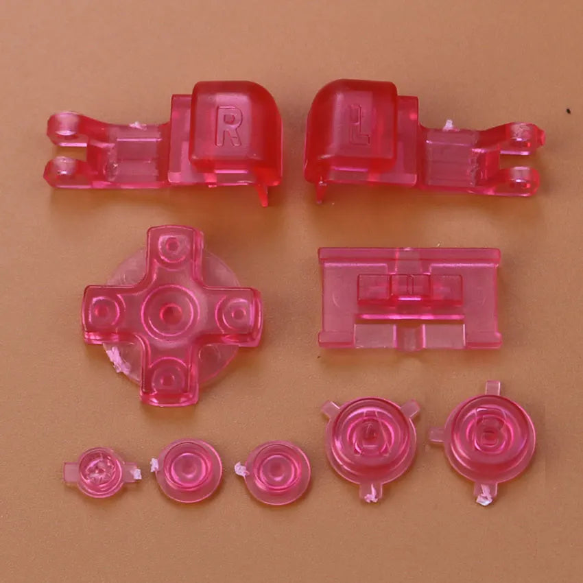 Plastic Full Set Button For Gameboy Advance GBA SP Game Replacement Button Kit D Pad ABLR Select Start Power ON OFF Volume Key
