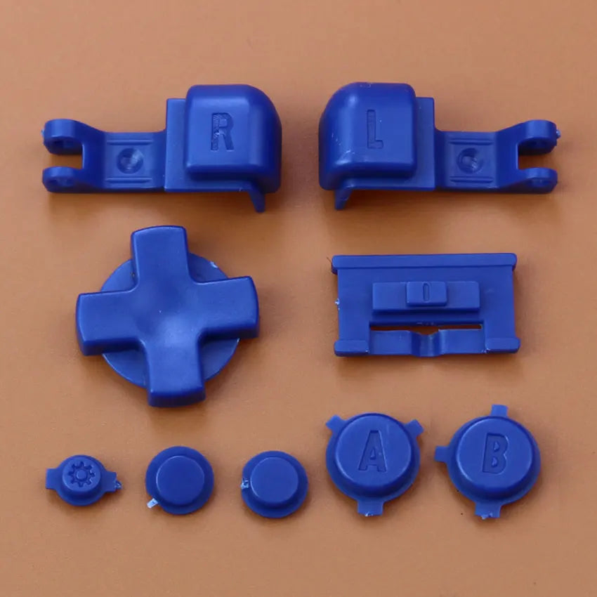 Plastic Full Set Button For Gameboy Advance GBA SP Game Replacement Button Kit D Pad ABLR Select Start Power ON OFF Volume Key