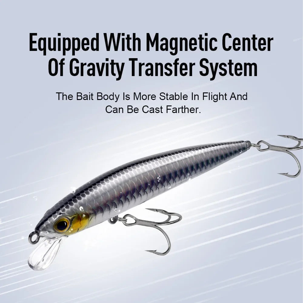 KINGDOM SP Shadow Suspending Minnow 6.5g 9g 14g 14.2g Artificial Fishing Lure Jerkbait Wobblers Bass Pike Swimbait Fishing Lures