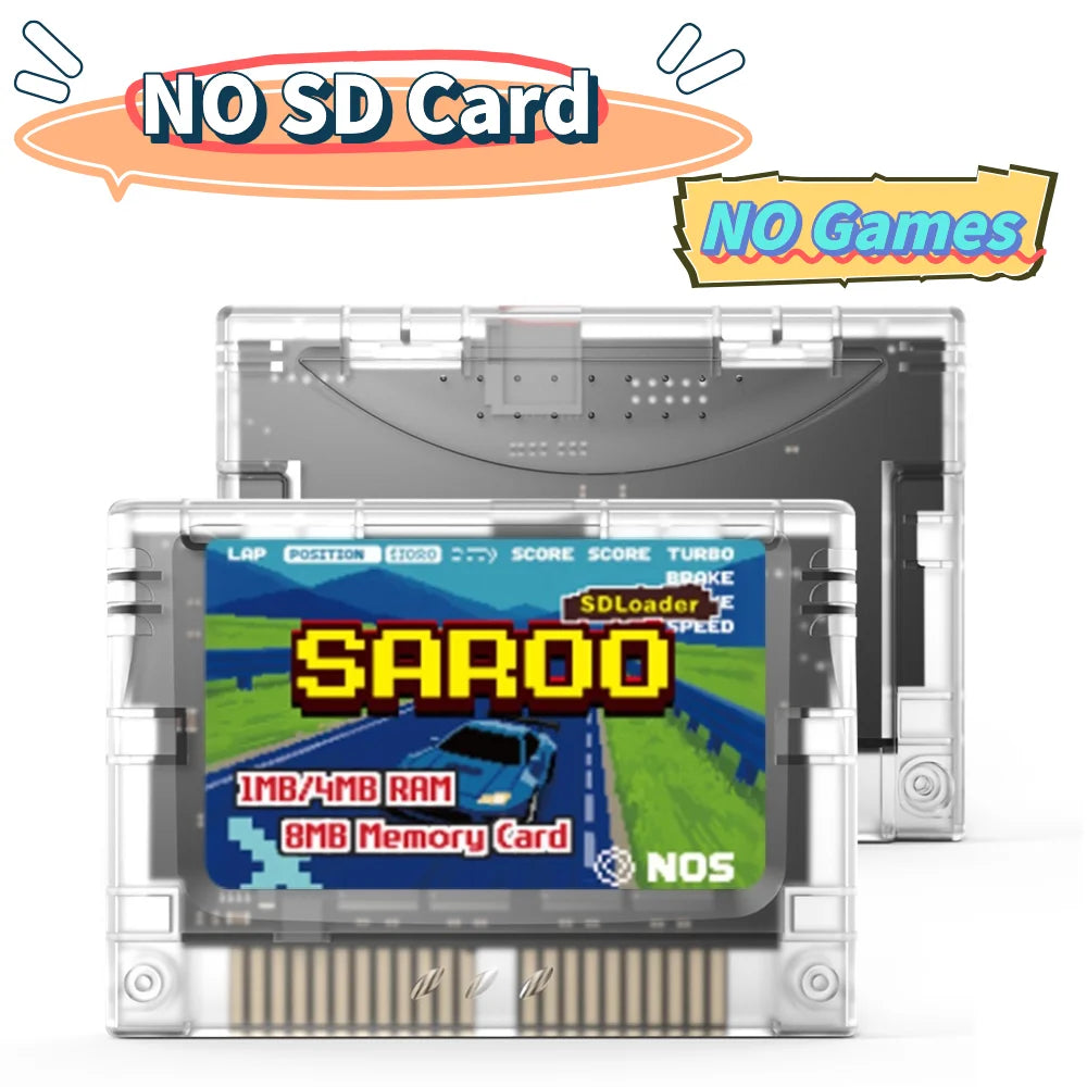 SAROO Optical Drive Emulator HDLoader FlashCart 1MB/4MB RAM 8MB Memory Card For Sega Saturn