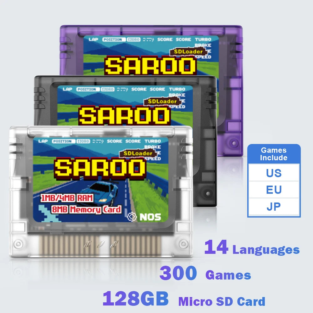 SAROO Optical Drive Emulator HDLoader FlashCart 1MB/4MB RAM 8MB Memory Card For Sega Saturn