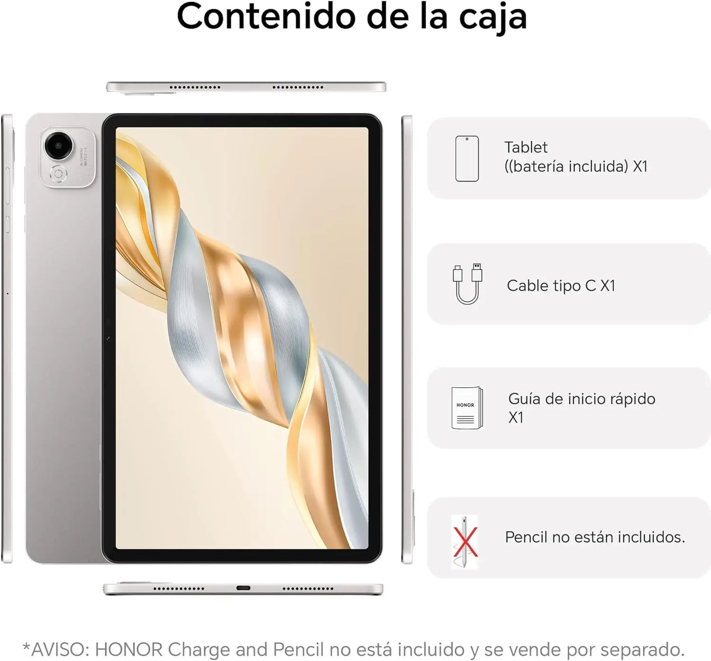 HONOR Pad X9a 11.5 Inches, 120Hz 2.5K Display, 6GB/128GB WiFi, 8300mAh Battery Tablet without Charger Qualcomm Snapdragon 685