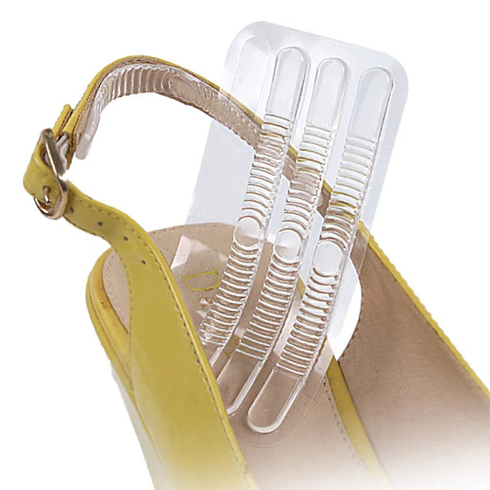 12 Pcs Shoe Grips Transparent Stickers Heel Cushion Pad Woman Shoes Sandals Loose Grips Gel Liners Sling Backs Strap Shoes tool