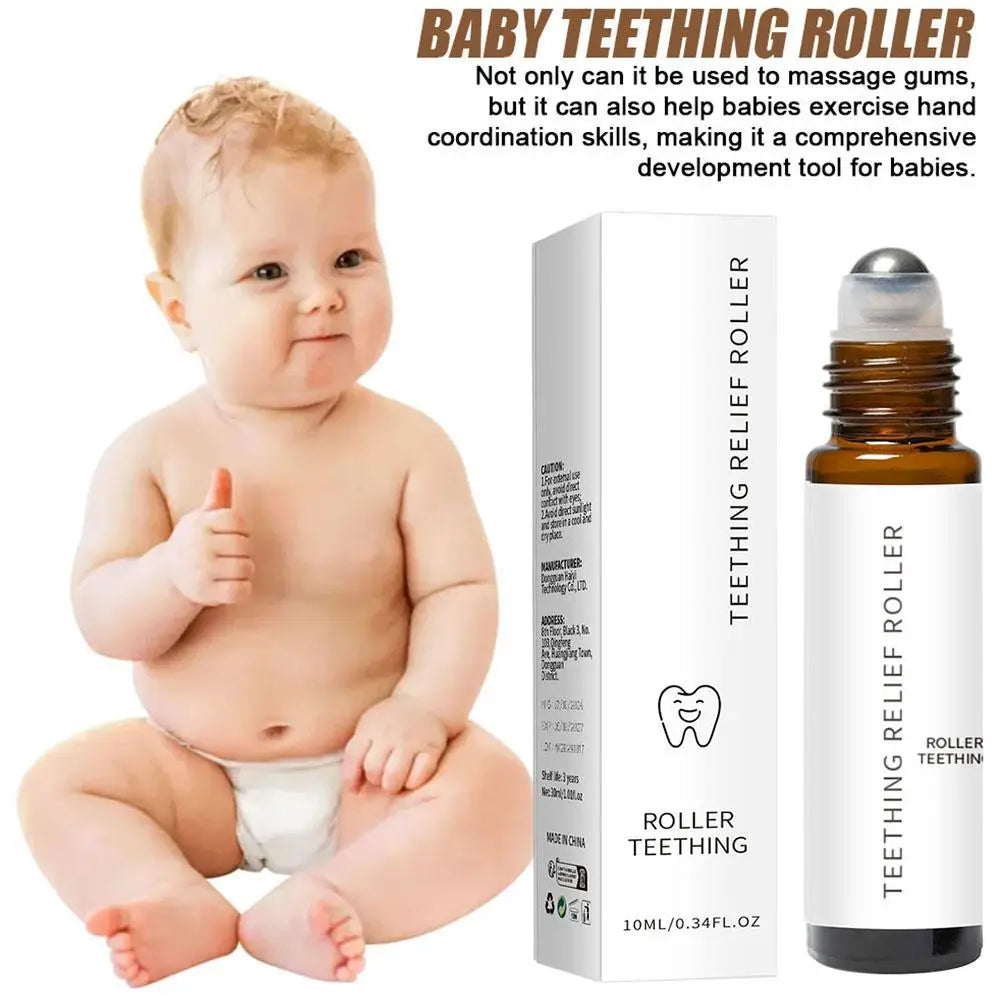Teething Relief Roller Liquid Soothing Mouth Gum Pain Discomfort Toothache Cure Refreshing Nursing Repairing Cleaner Dental Care