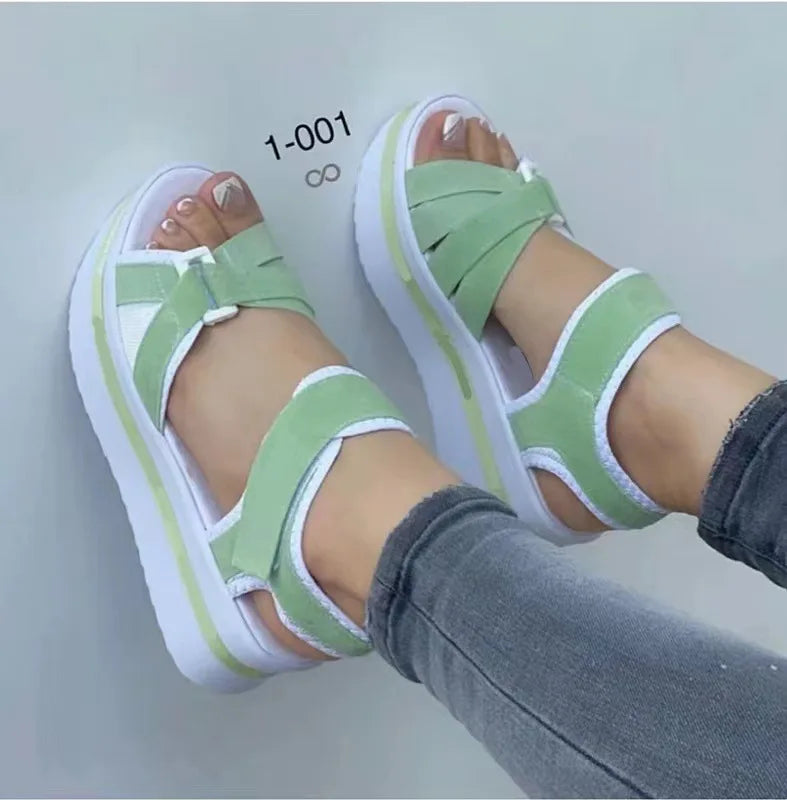 Summer New Women sandals Open Toe Fashion Heels Comfortable