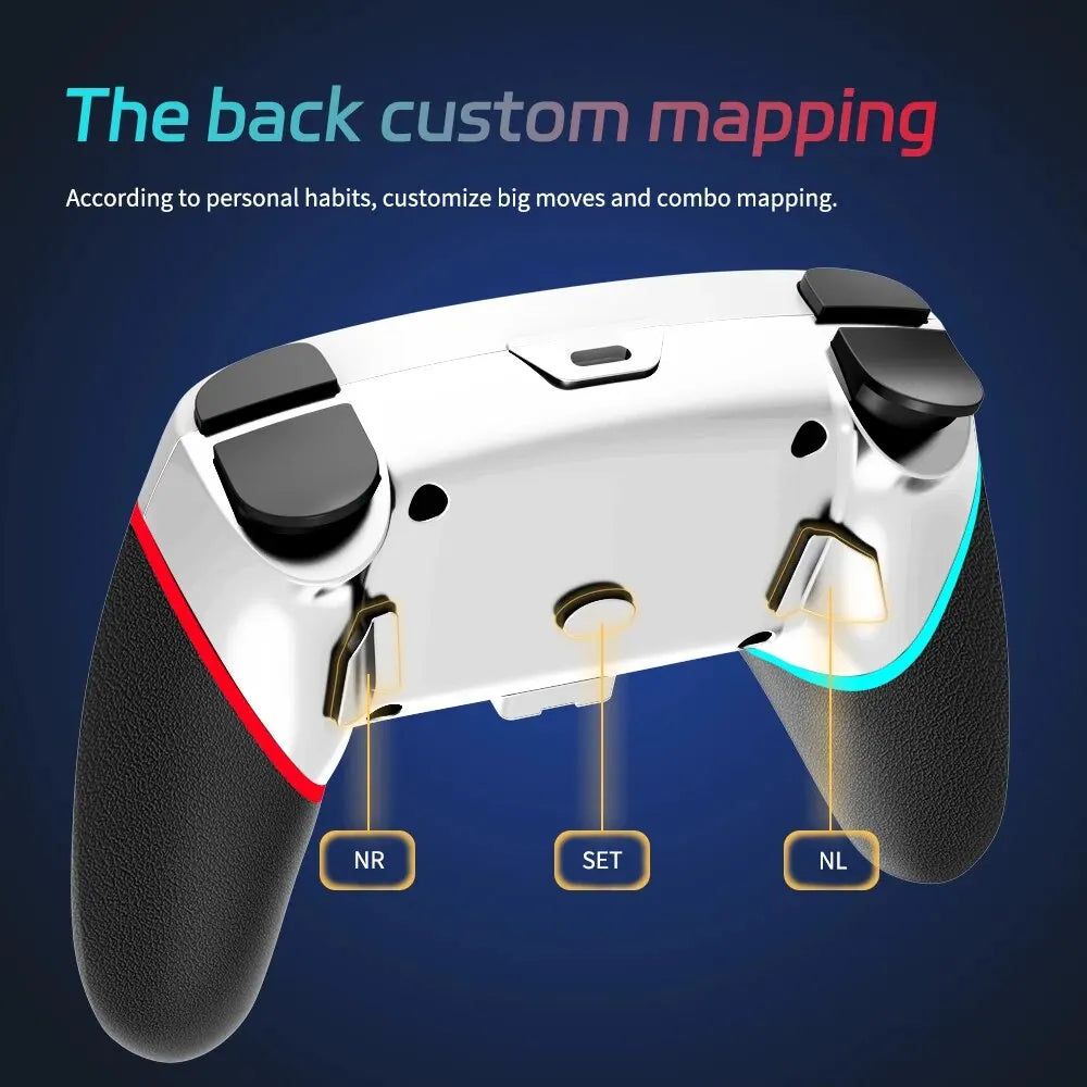 Wireless Switch Controller Compatible with Switch/Lite/OLED Remote Supports Multi-Platform with Turbo, Wake-up Function