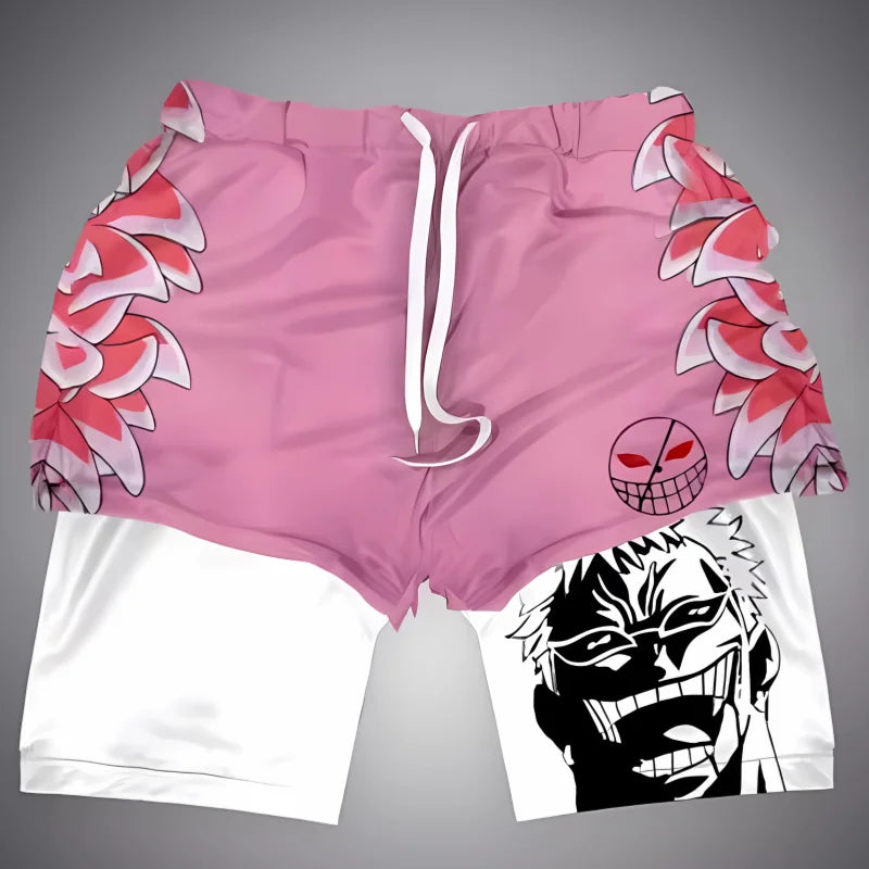 2023 Summer Leisure Fashion Men's Popular Printed Double Layer Shorts