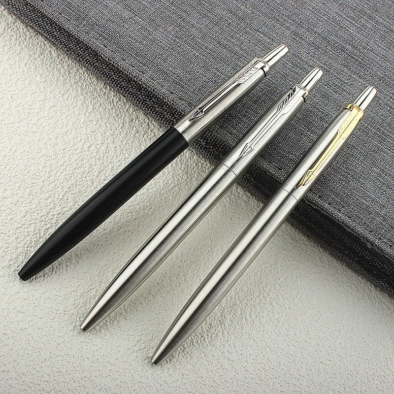 9 Colors Metal Ballpoint Pens Automatic Ball Pen G2 RefillBlue Ink For School Office Stationery Supplies Writing 0.7mm