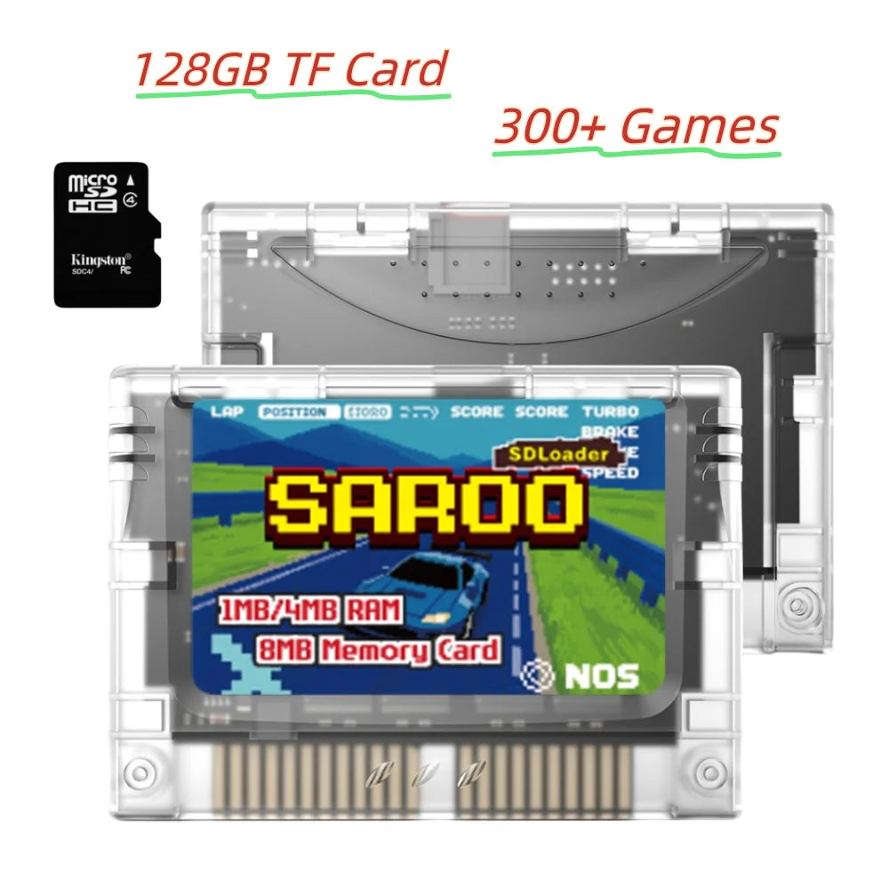 SAROO Optical Drive Emulator HDLoader FlashCart 1MB/4MB RAM 8MB Memory Card For Sega Saturn