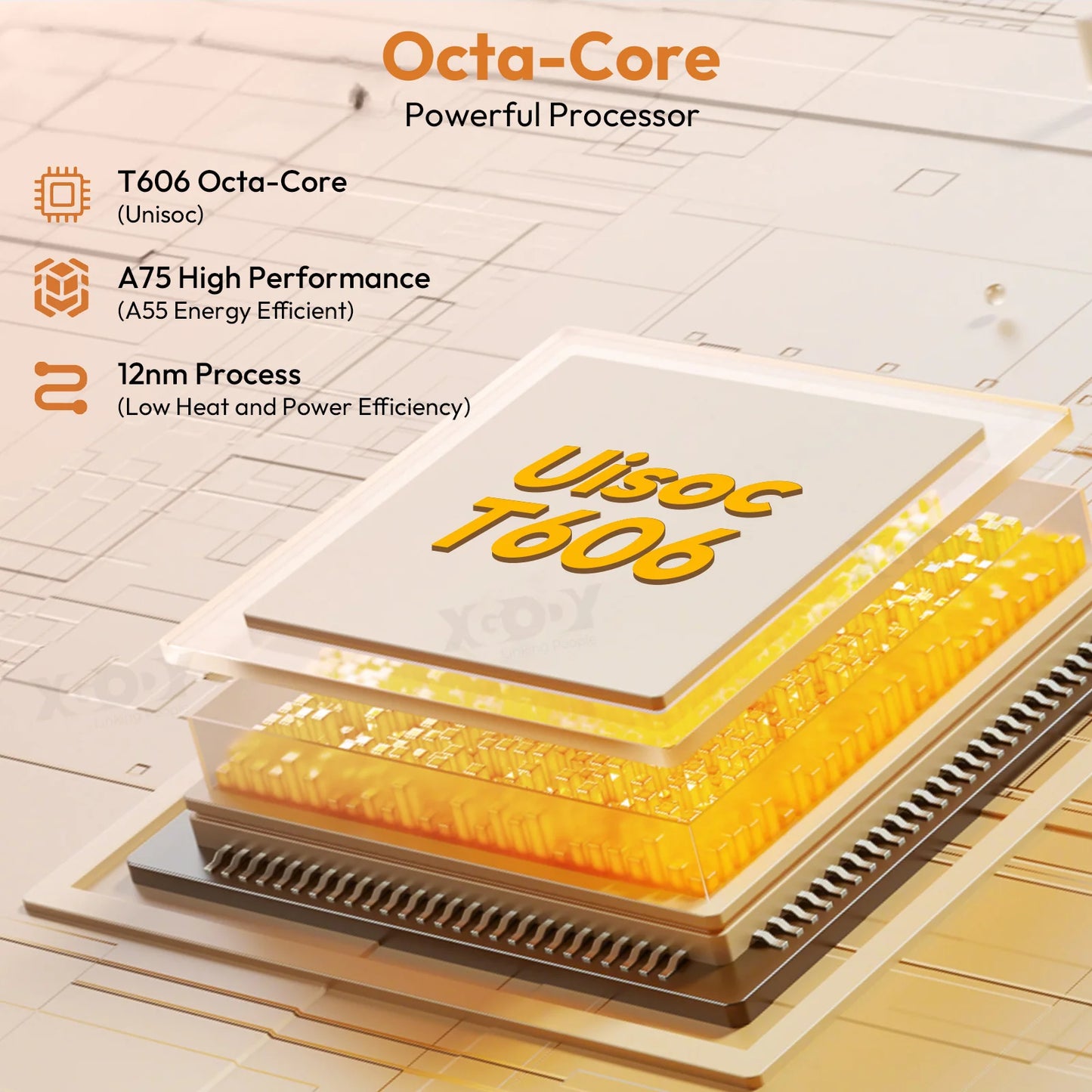 XGODY Globale Version P60 Pro Android 15 Tablet PC 10 Zoll ultra-klares 90Hz Display 24GB(8+16) 256GB 8000mAh Akku Tablet