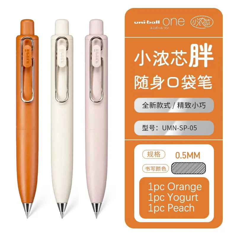 1pc New Japan UNI-ball ONE P Mini Pocket 0.5mm Gel Pens Black Ink Quick Dry Waterproof Portable Signature Pen