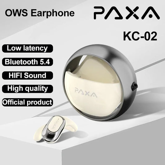 PAXA KC-02 OWS Bluetooth V5.4 lossless Sound Quality Earphones Stereo Touch Display Multifunctional Earbuds HD Call Headphones