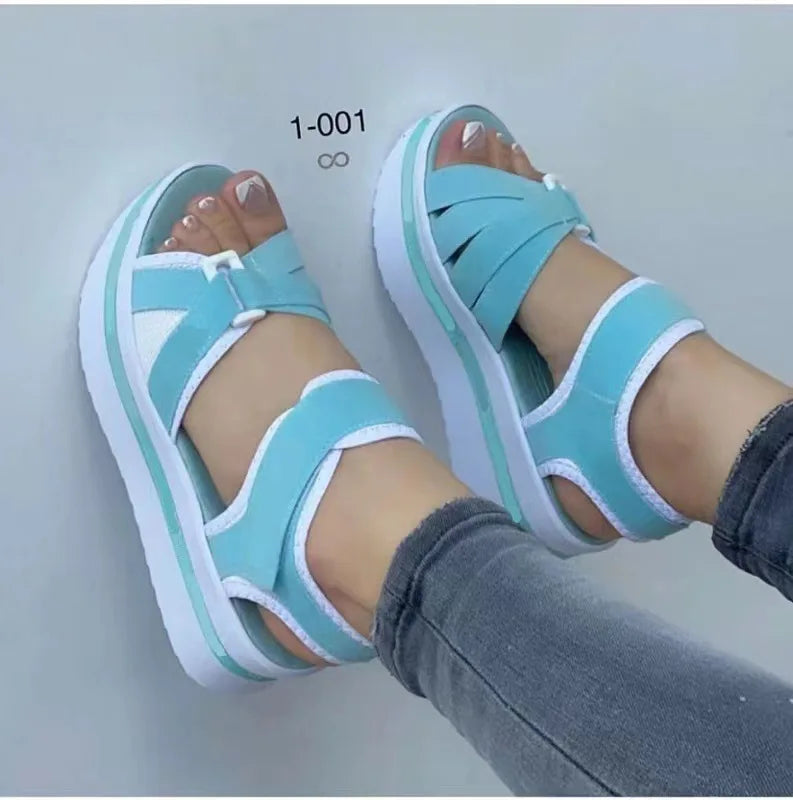 Summer New Women sandals Open Toe Fashion Heels Comfortable