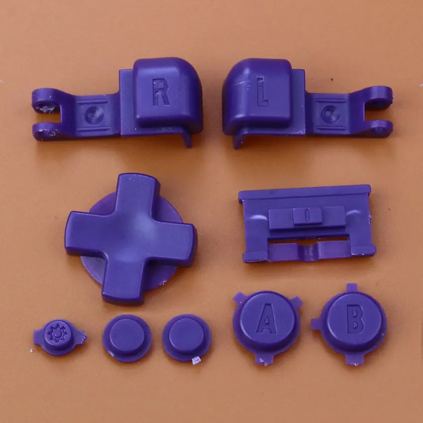 Plastic Full Set Button For Gameboy Advance GBA SP Game Replacement Button Kit D Pad ABLR Select Start Power ON OFF Volume Key