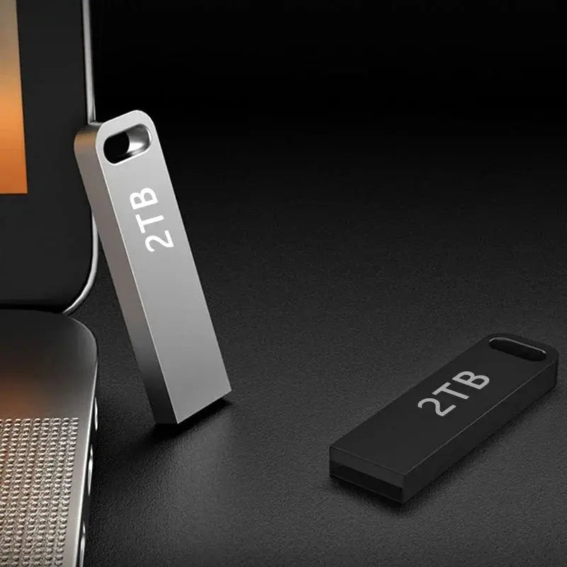 New 2TB Flash Drive USB 3.2 Super High Speed Transfer Metal Mini U Disk Pen Drive Type C Memory Waterproof Disk SSD U Drive