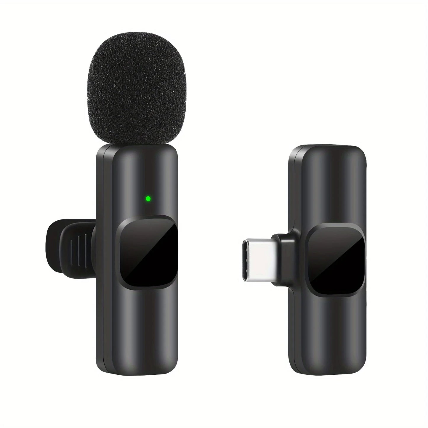 2.4GHZ Wireless Lavalier Microphone Portable Audio Video Recording Mini Mic  with quality materisls and smart chips