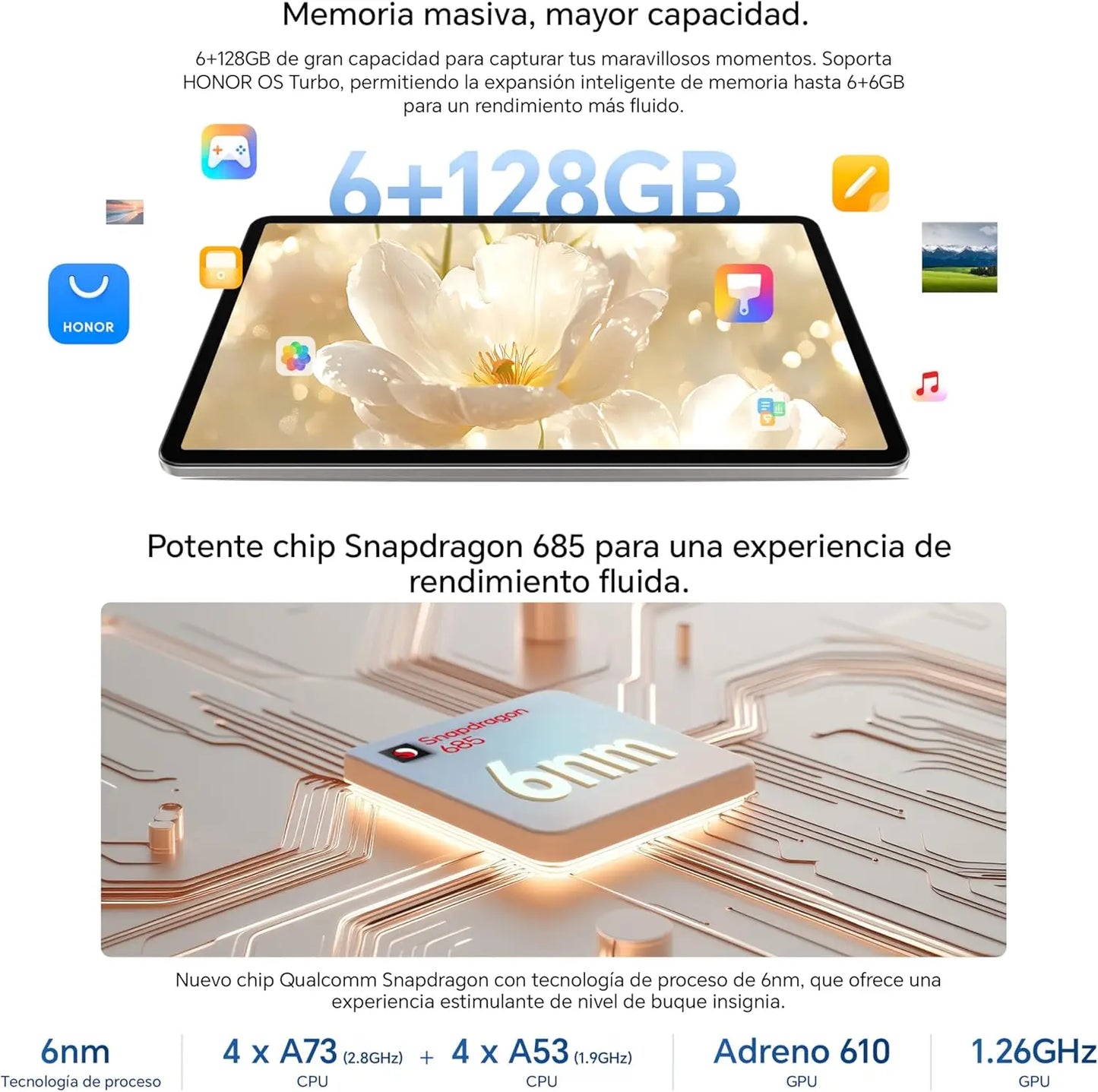 HONOR Pad X9a 11.5 Inches, 120Hz 2.5K Display, 6GB/128GB WiFi, 8300mAh Battery Tablet without Charger Qualcomm Snapdragon 685