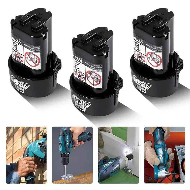Makita 10.8v Original Battery BL1013 BL1020 BL1030, DF030D Makita 10.8v/12V Charger, Replacement Tool 🏆10.8v Makitabattery