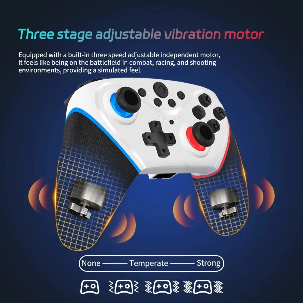 Wireless Switch Controller Compatible with Switch/Lite/OLED Remote Supports Multi-Platform with Turbo, Wake-up Function