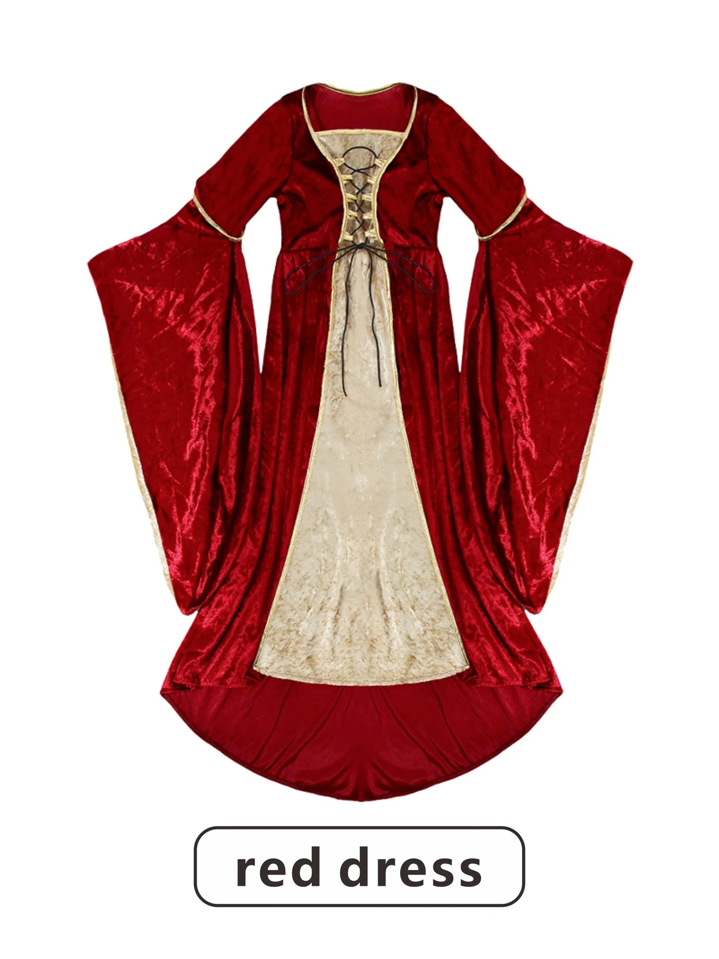 Renaissance Dress for Women Irish Medieval Dresses Victorian Female Costumes Halloween Cosplay Costume Masquerade Party Outf # 1