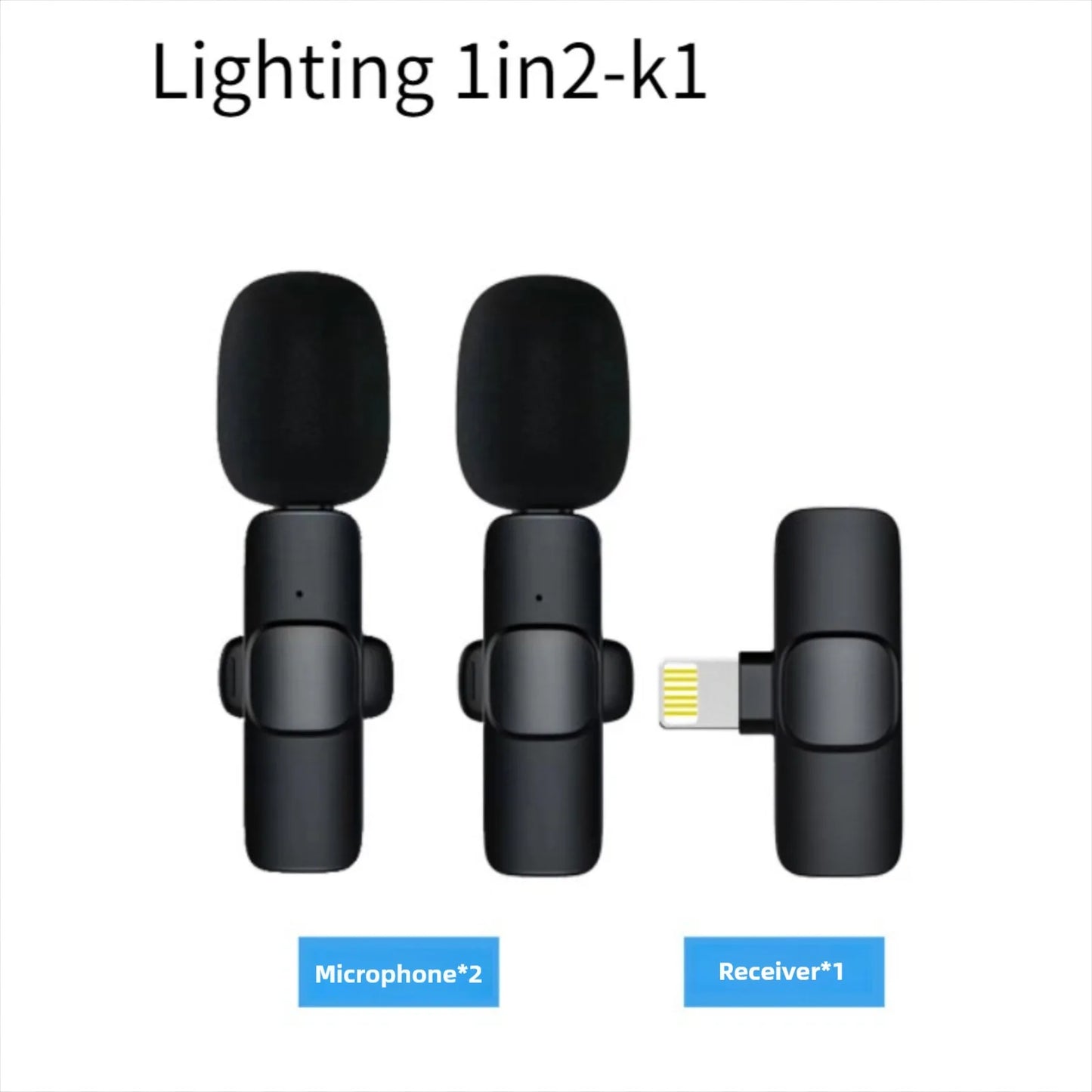 Wireless Lavalier Microphone for Live Streaming/YouTube/TikTok/Facebook Live Streaming Noise Cancelling Microphone Suitable For