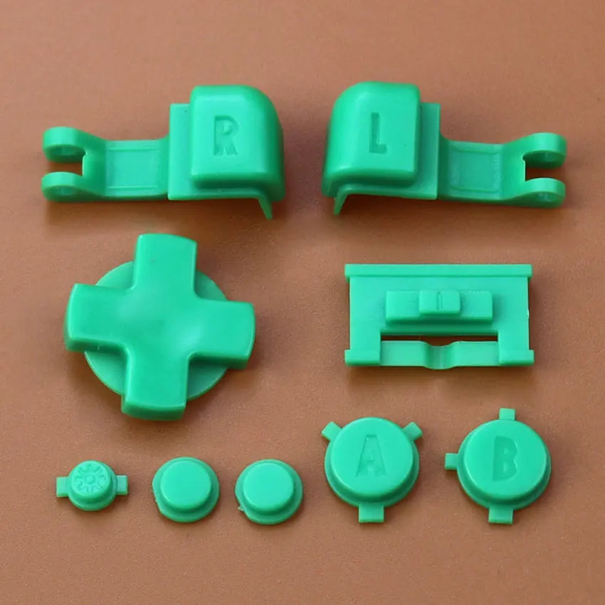 Plastic Full Set Button For Gameboy Advance GBA SP Game Replacement Button Kit D Pad ABLR Select Start Power ON OFF Volume Key