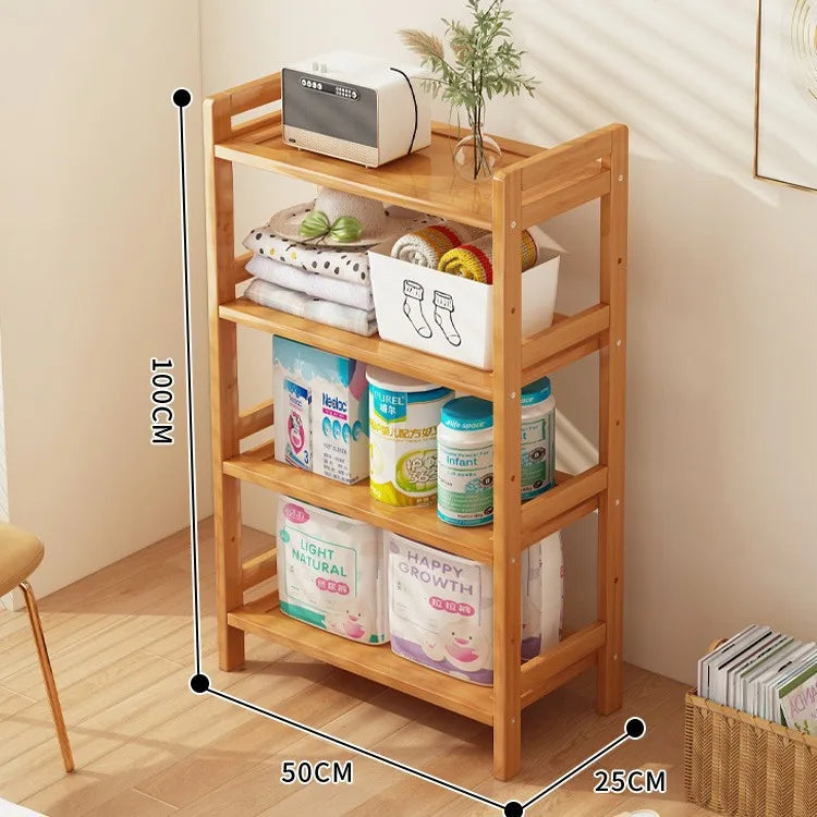 Kitchen shelf, floor standing multi-layer product collection, household pot seasoning shelf, fruit and vegetable bowl and dish