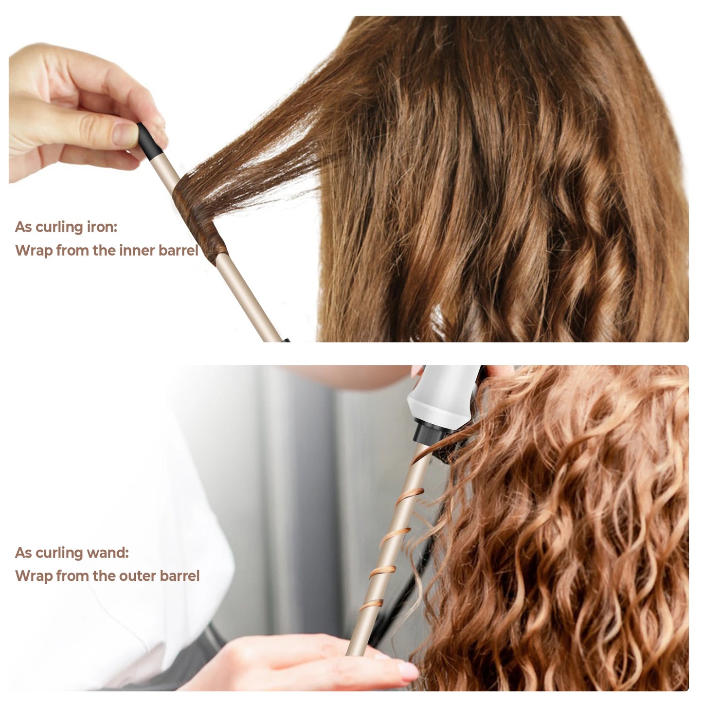 Hair Curling Iron 9mm Curler Wand Professional Curly Tongs Ceramic Electric Hair Curler Salon Styling Tools Small Crimping Iron