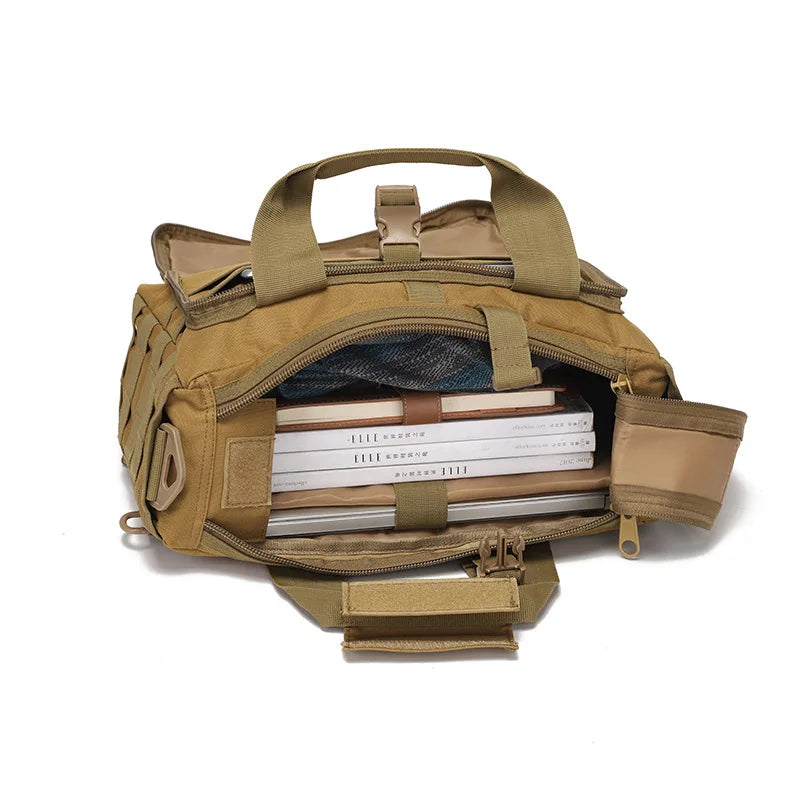 Portable Tactical Messenger Bag Big Capacity Outdoor Laptop Bags Shoulder Bag Camping Hiking Bandbag