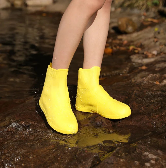 Waterproof Shoe Covers Silicone Anti-Slip Rain Boots Unisex Sneakers Protector For Outdoor Rainy Day Protectors Shoes Cover