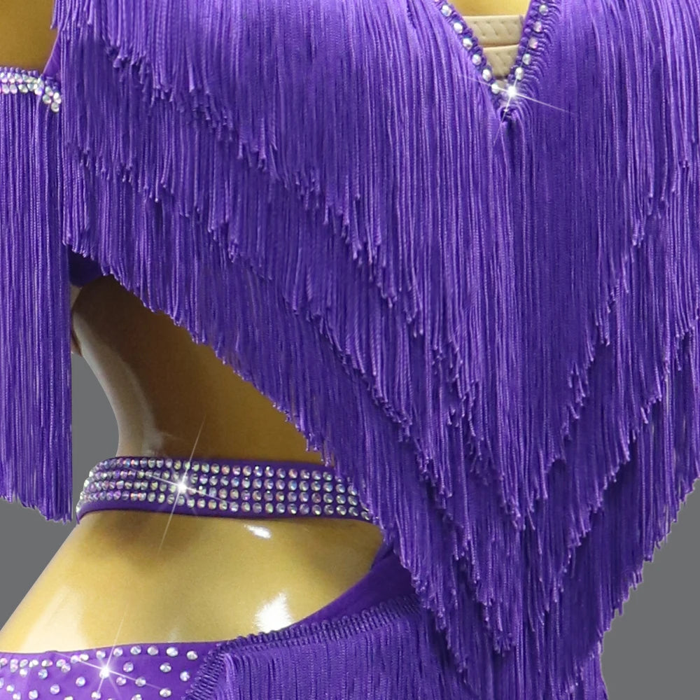 Female Dress Latin Dance Costume Women Competition Party Clothes 2025 New Girls Practice Stage Outfit Parties Ballroom Dancewear