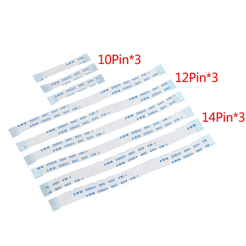 For Sony Dualshock 4 PS4 PRO Slim Controller 12 14 Pin Charging Board Power Switch Cable &10pin Touch Pad Flex Ribbon Cable