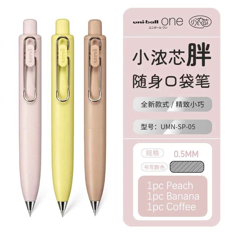1pc New Japan UNI-ball ONE P Mini Pocket 0.5mm Gel Pens Black Ink Quick Dry Waterproof Portable Signature Pen