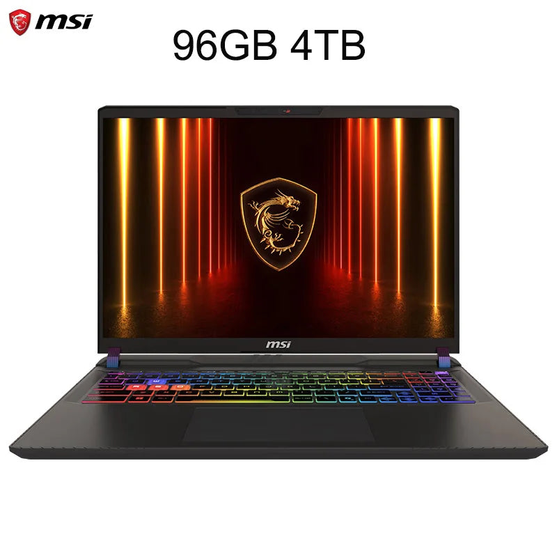 2025 MSI Vector 17 HX AI Gaming Laptop 17 Inch 2.5K QHD 240Hz IPS Screen Notebook Ultra 9-275HX 64GB 2TB RTX5080 Netbook Compute