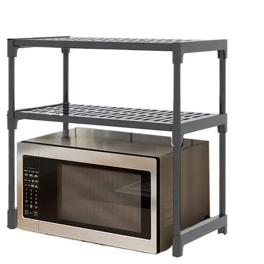Kitchen Shelf, Microwave Rack, Oven, Air Fryer, Rice Cooker, Coffee Machine, Countertop, Layered Storage Rack Organizer Shelf