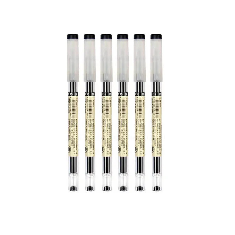 Japan Fine Point Pen 0.35mm Black Blue Red Ink Gel Pen Ballpoint Pen School Office Student Writing Stationery Supply