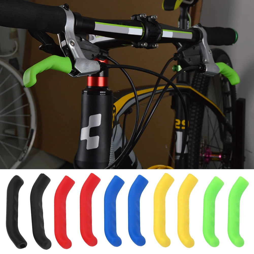 Bike Accessory 5 Colors Bike Brake Lever Cover Silicone Grips Anti Slip Waterproof Protector Cycling Accessory Bike Brake Grips