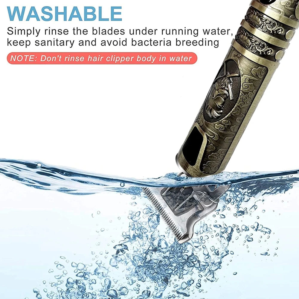 T9 LCD Electric Hairdresser Oil Shaving Head Electric Pusher Carving Electric